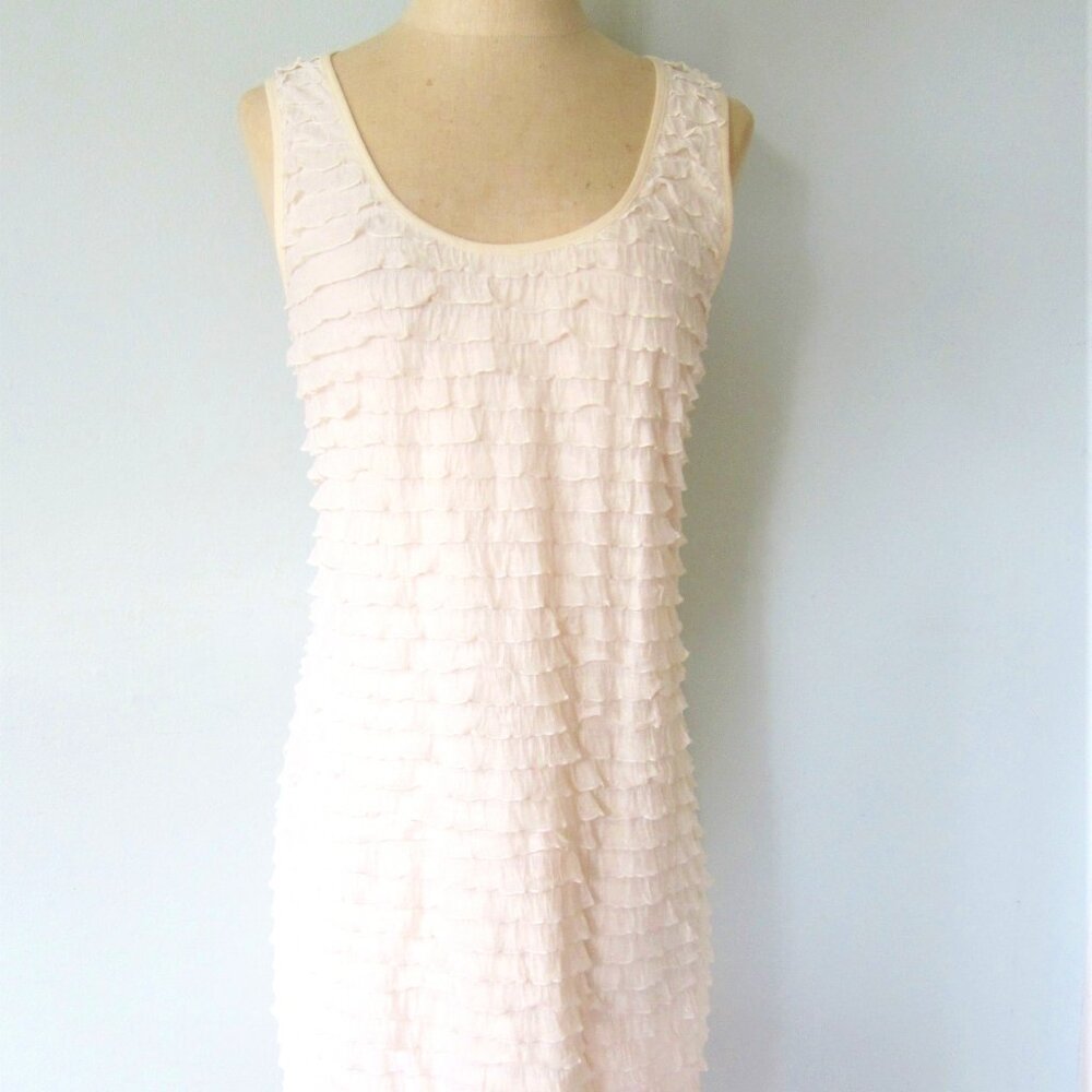 Free People Creme" color strech lace mini dress